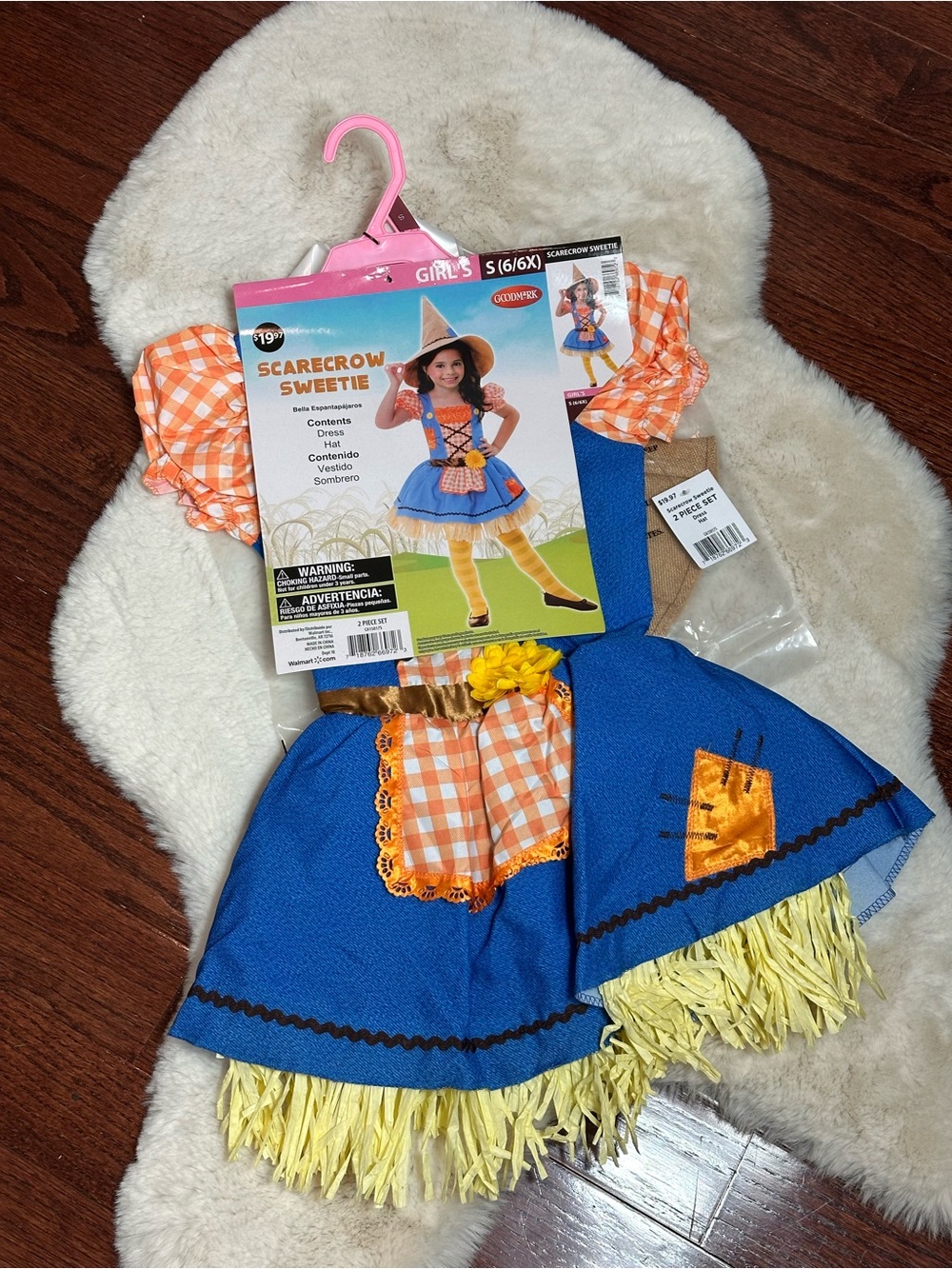 Girl's Scarecrow Sweetie Costume - Youth 6/6X